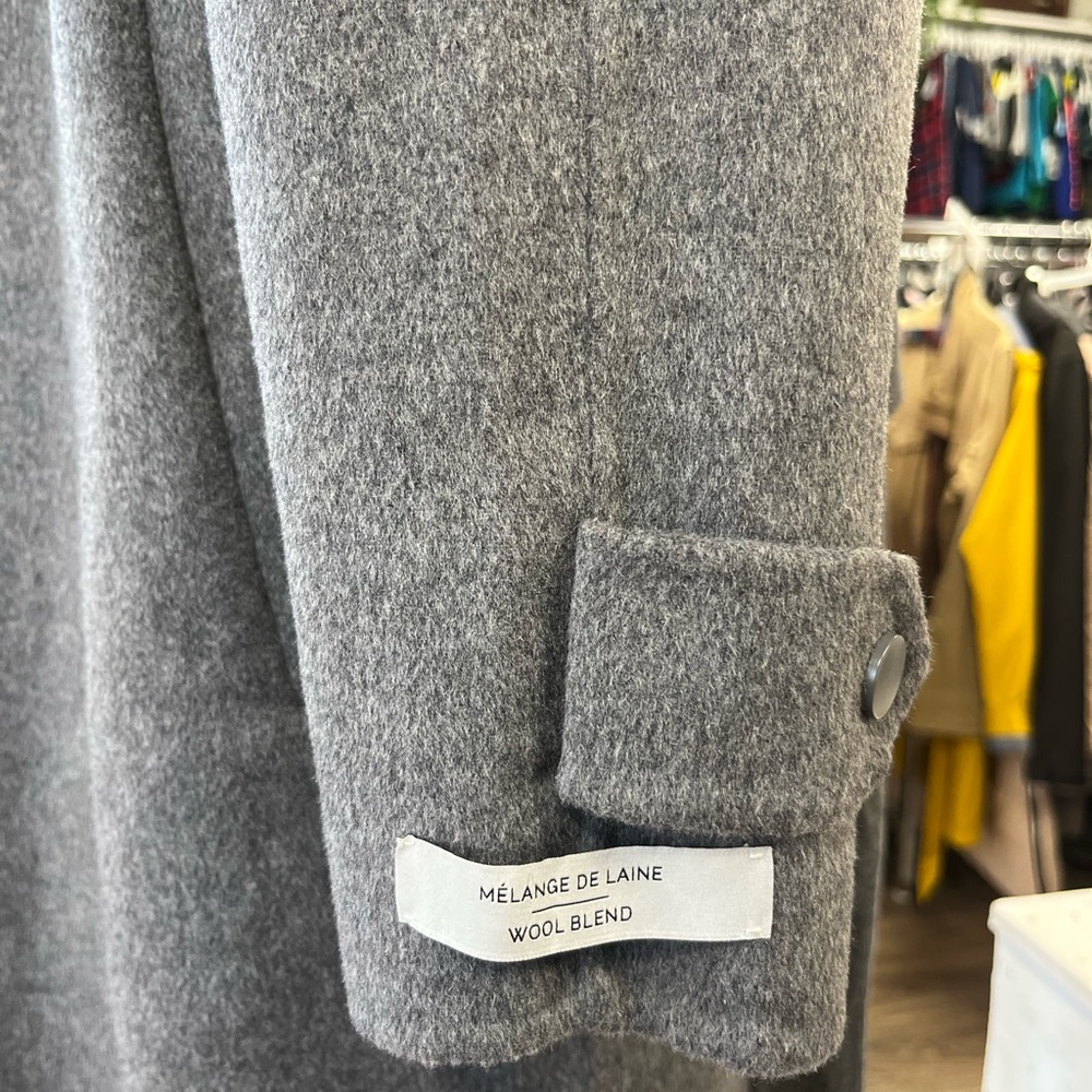 Gray Long Overcoat - Picture 3 of 4